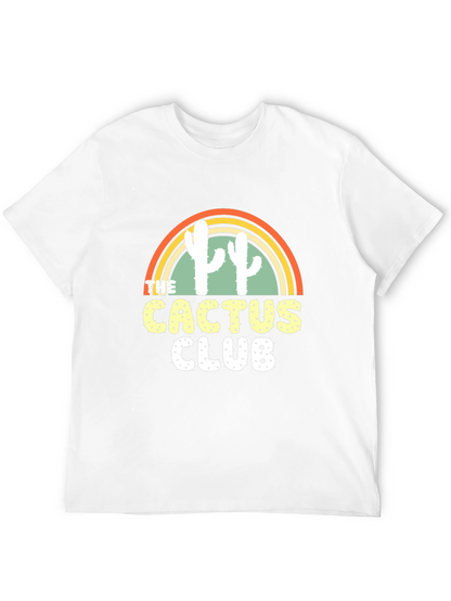 Cactus Club Graphic T-Shirt - Trendy Desert Style Tee