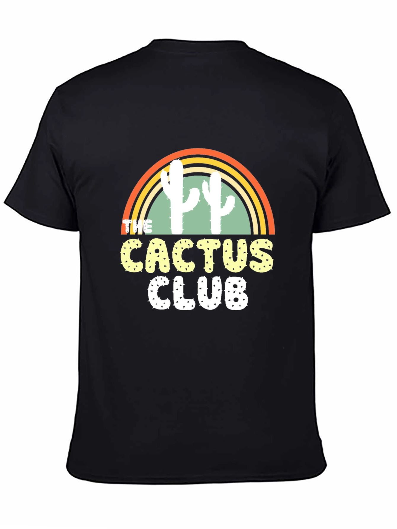 Cactus Club Graphic T-Shirt - Trendy Desert Style Tee