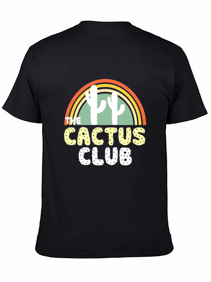 Cactus Club Graphic T-Shirt - Trendy Desert Style Tee