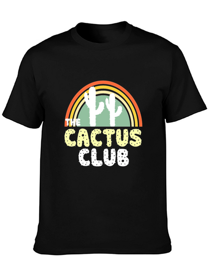 Cactus Club Graphic T-Shirt - Trendy Desert Style Tee