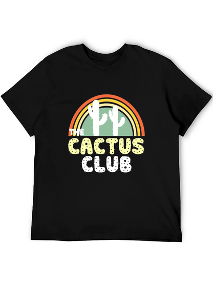 Cactus Club Graphic T-Shirt - Trendy Desert Style Tee
