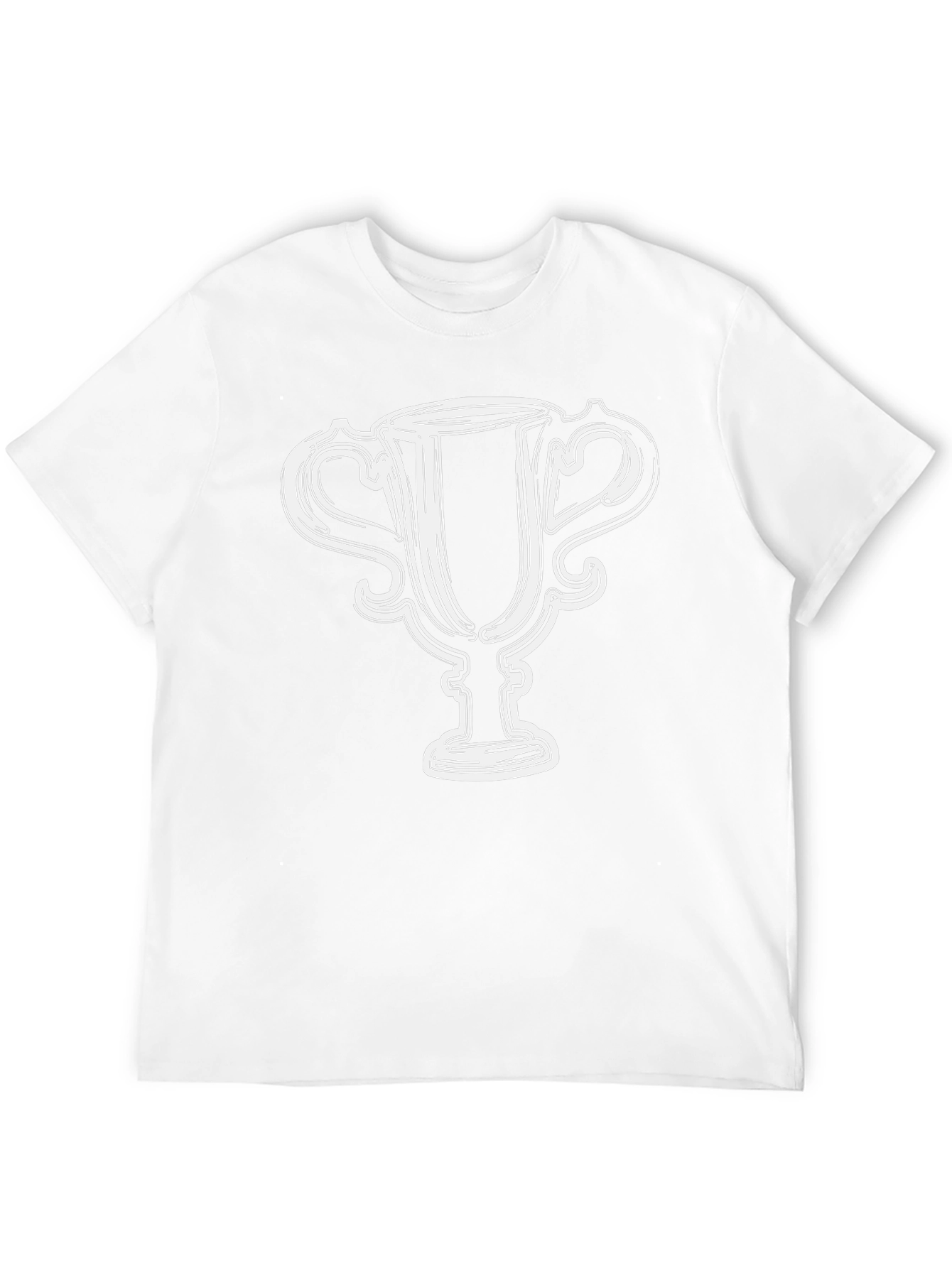 Trophy Graphic Tee - Mens Black Cotton T-Shirt