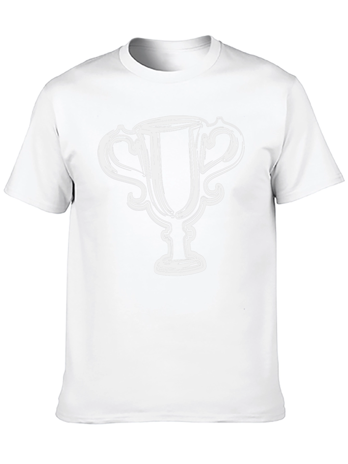 Trophy Graphic Tee - Mens Black Cotton T-Shirt
