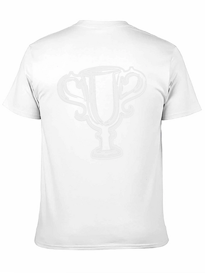 Trophy Graphic Tee - Mens Black Cotton T-Shirt