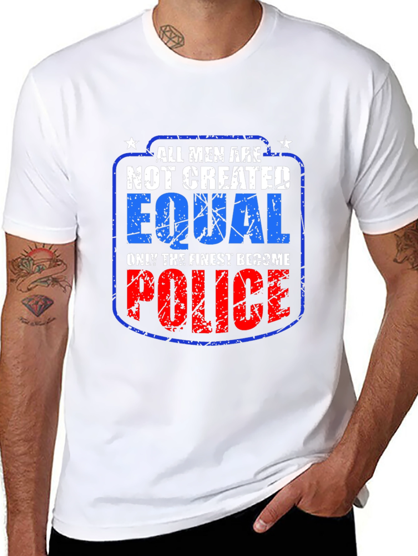 All Men Not Created Equal Police T-Shirt