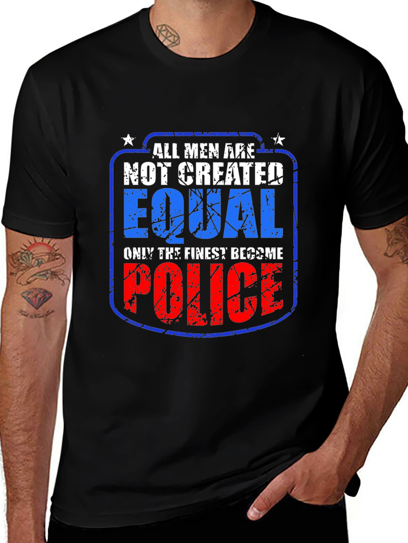 All Men Not Created Equal Police T-Shirt