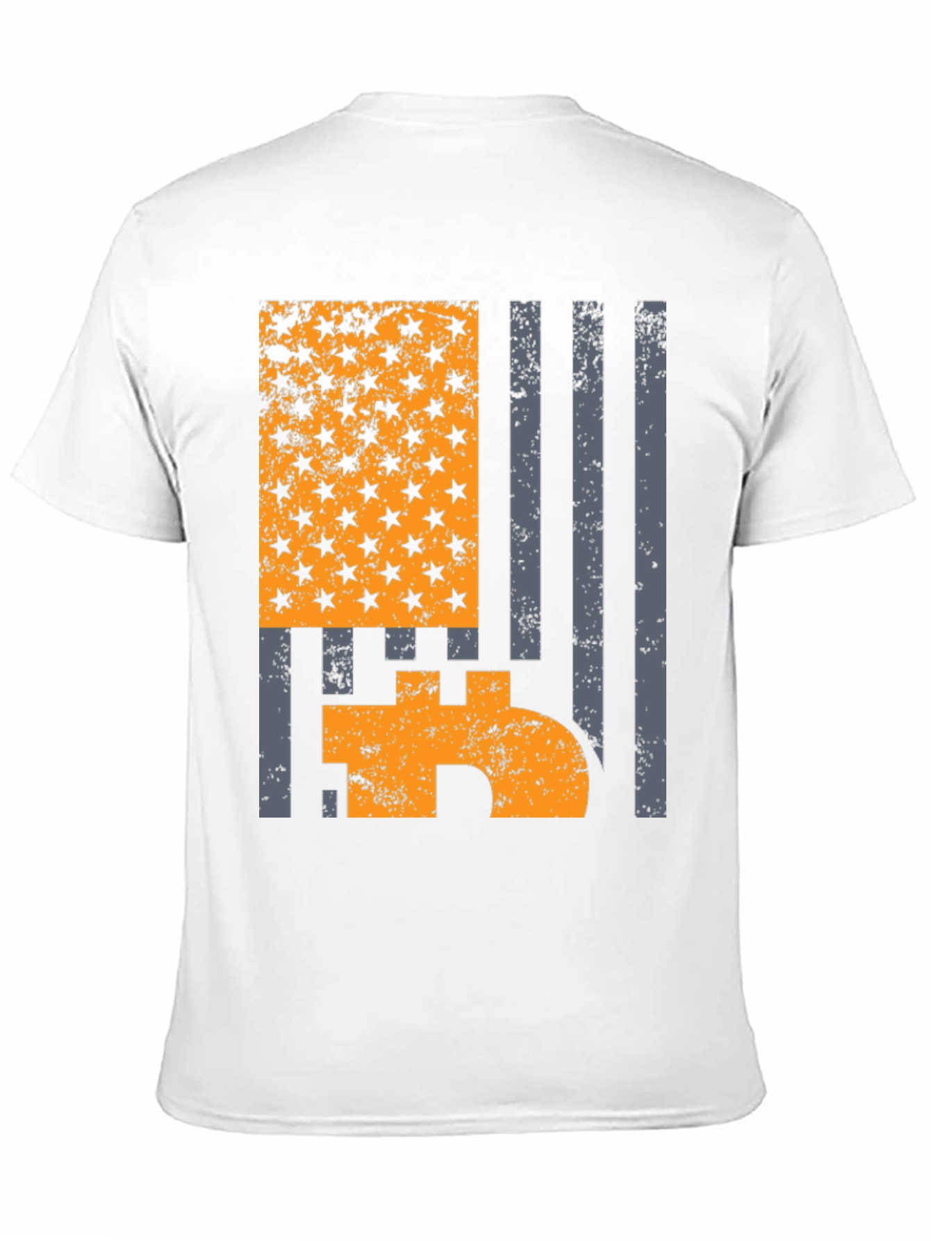 Bitcoin American Flag Graphic T-Shirt