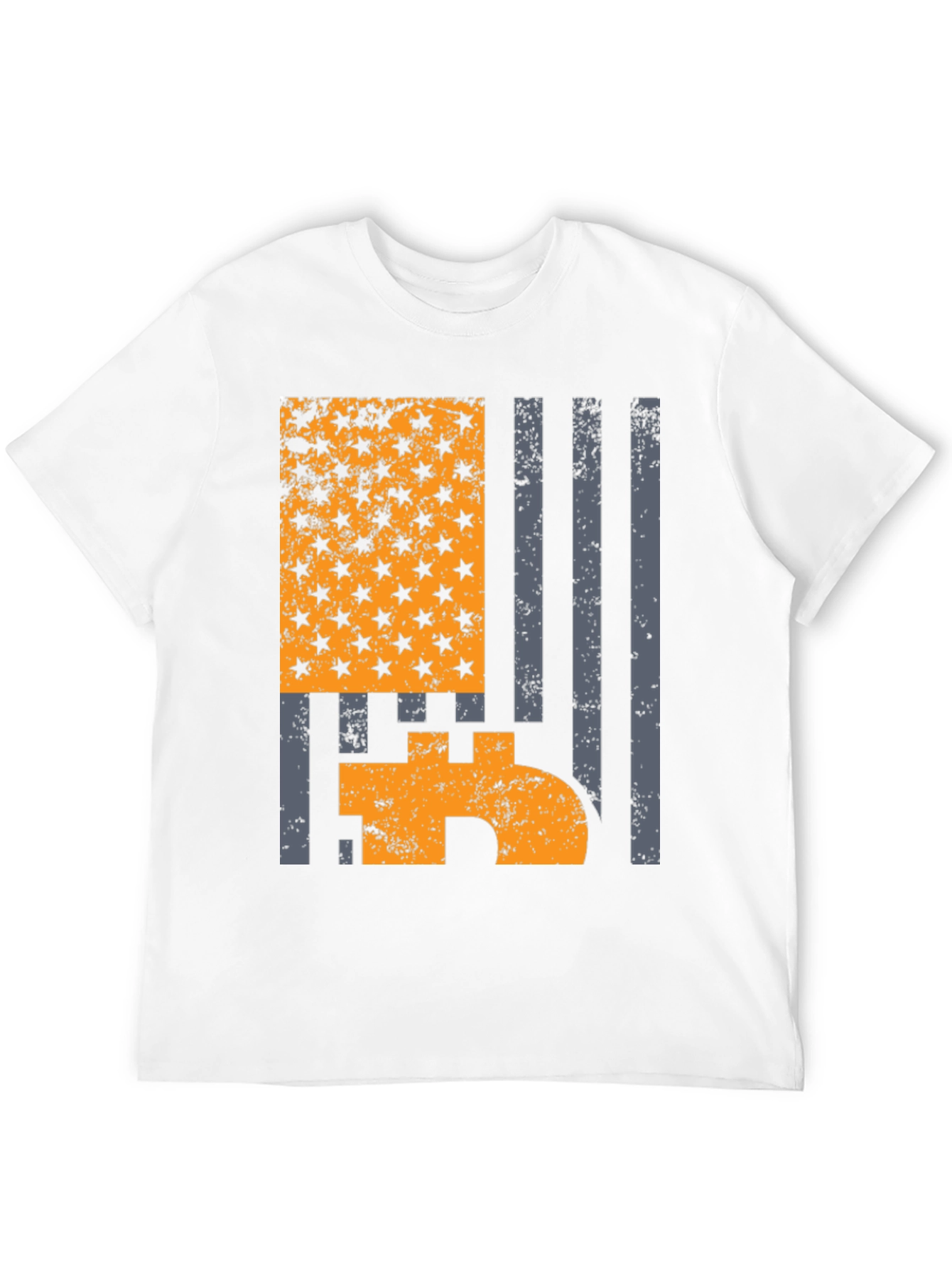 Bitcoin American Flag Graphic T-Shirt
