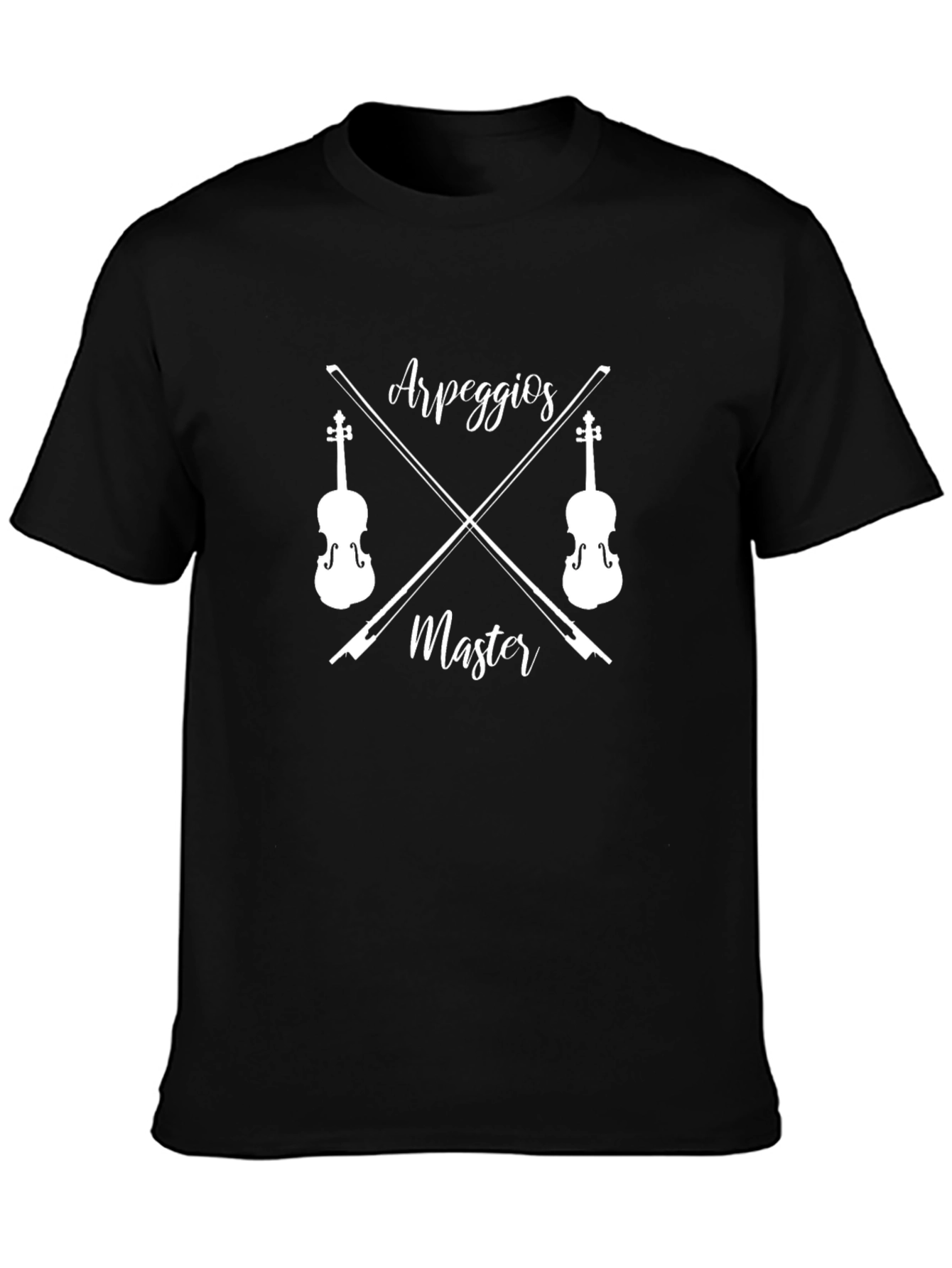Arpeggios Master Black T-Shirt - Music Lover Tee