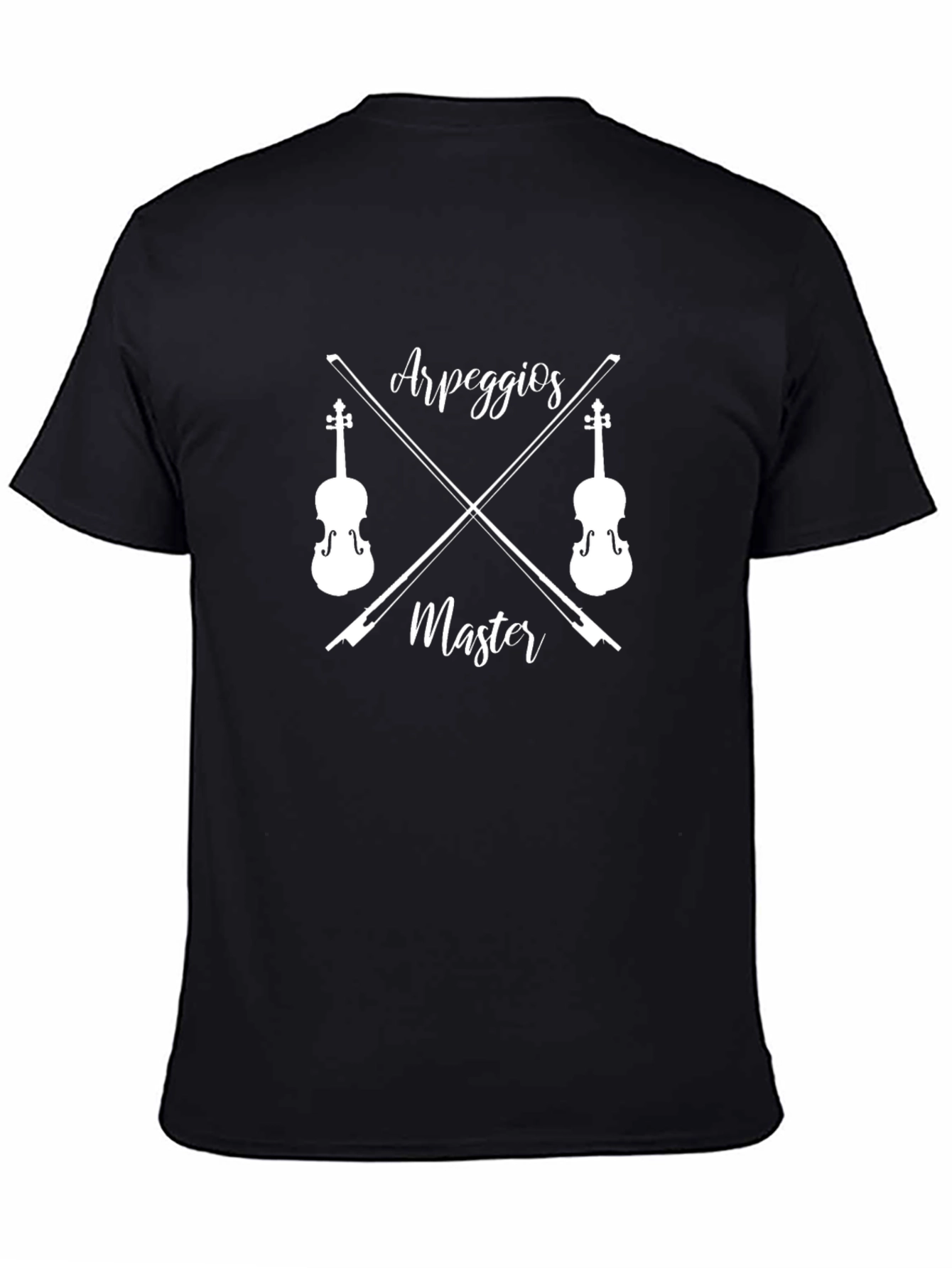 Arpeggios Master Black T-Shirt - Music Lover Tee