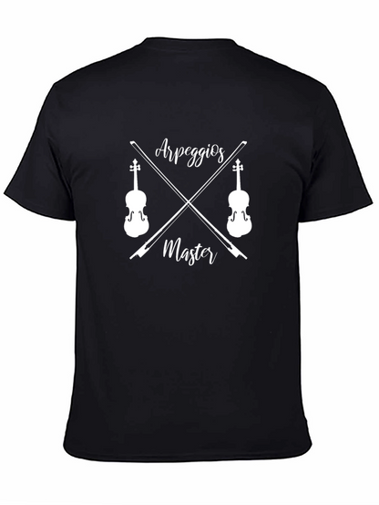 Arpeggios Master Black T-Shirt - Music Lover Tee