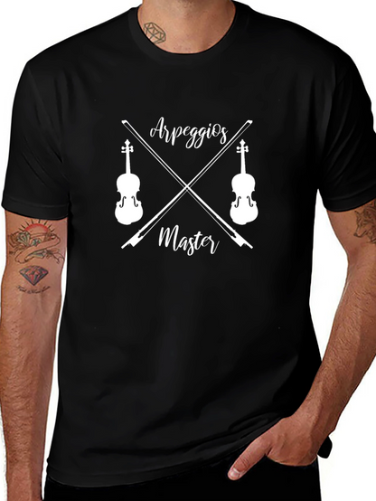 Arpeggios Master Black T-Shirt - Music Lover Tee