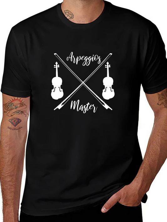 Arpeggios Master Black T-Shirt - Music Lover Tee
