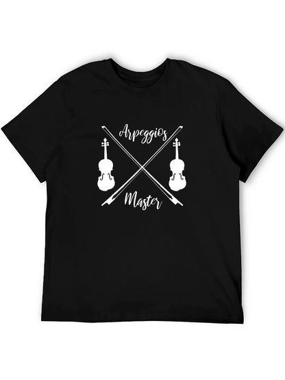 Arpeggios Master Black T-Shirt - Music Lover Tee