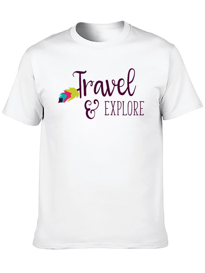 Travel & Explore Graphic Tee - Black