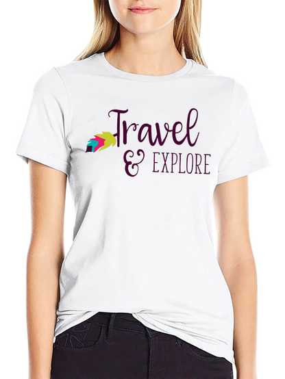 Travel & Explore Graphic Tee - Black