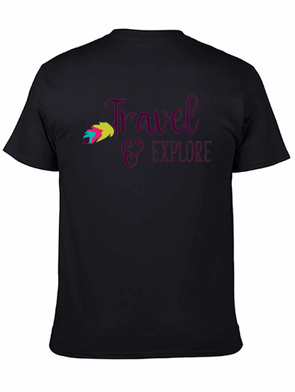 Travel & Explore Graphic Tee - Black