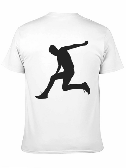 Black T-Shirt with Silhouette Design