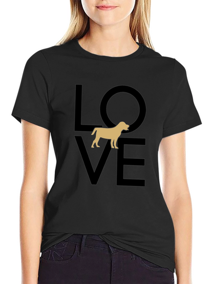 Love Dog Black Graphic Tee