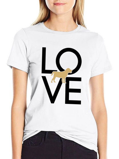 Love Dog Black Graphic Tee