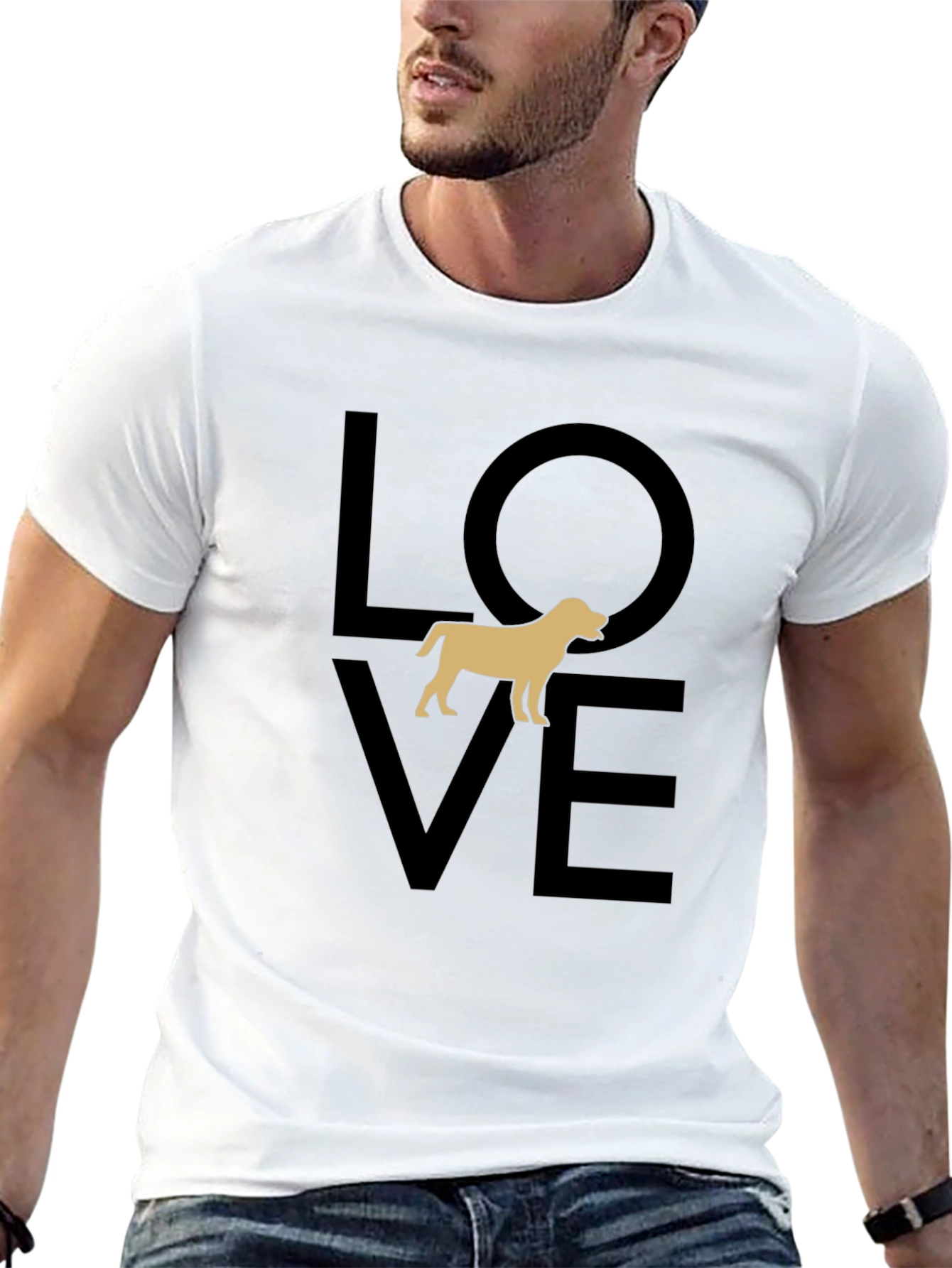 Love Dog Black Graphic Tee