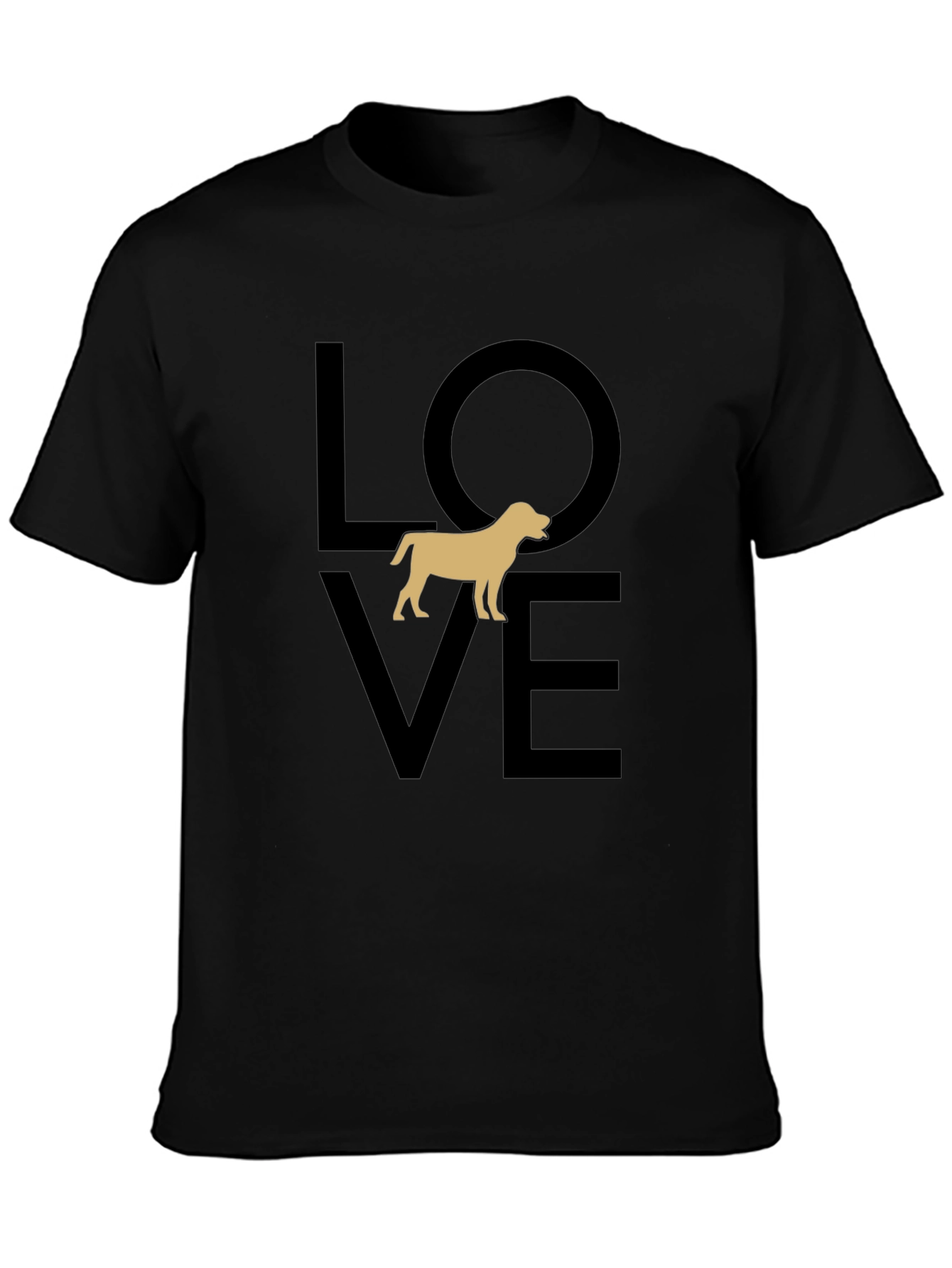 Love Dog Black Graphic Tee