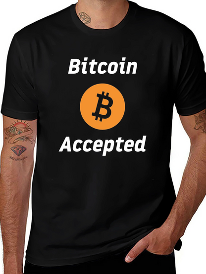 Bitcoin Accepted Black T-Shirt