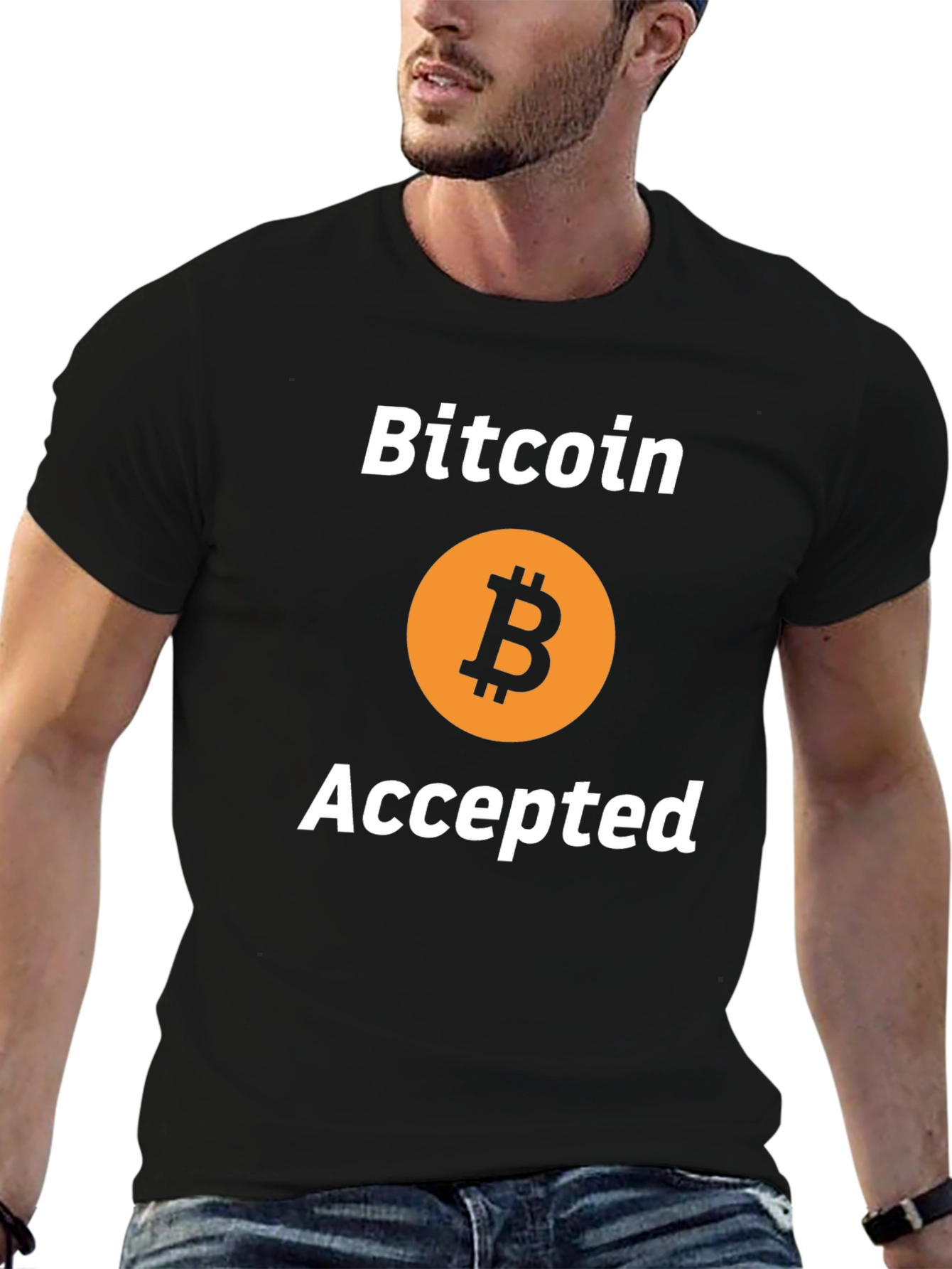 Bitcoin Accepted Black T-Shirt