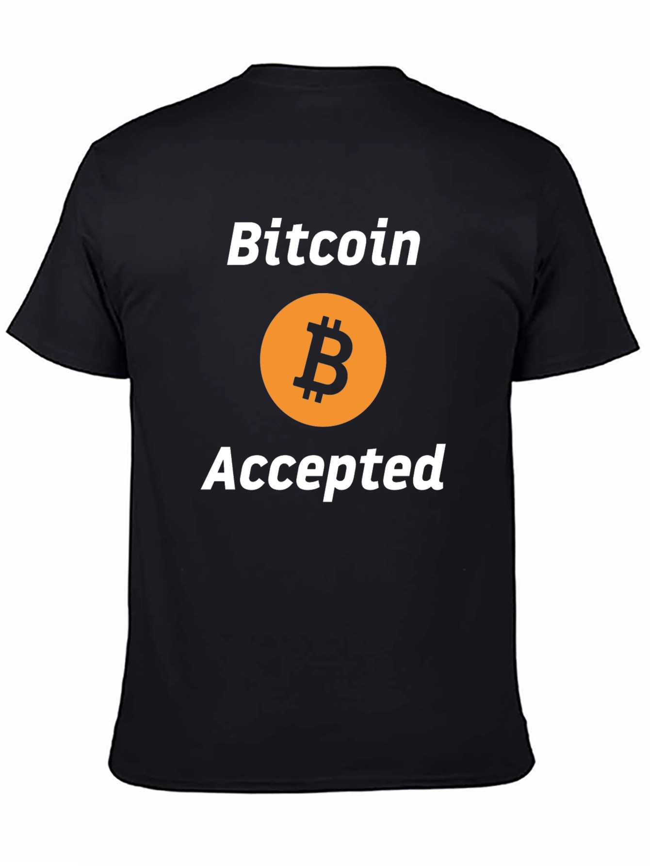 Bitcoin Accepted Black T-Shirt