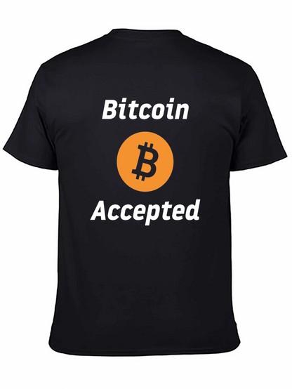 Bitcoin Accepted Black T-Shirt