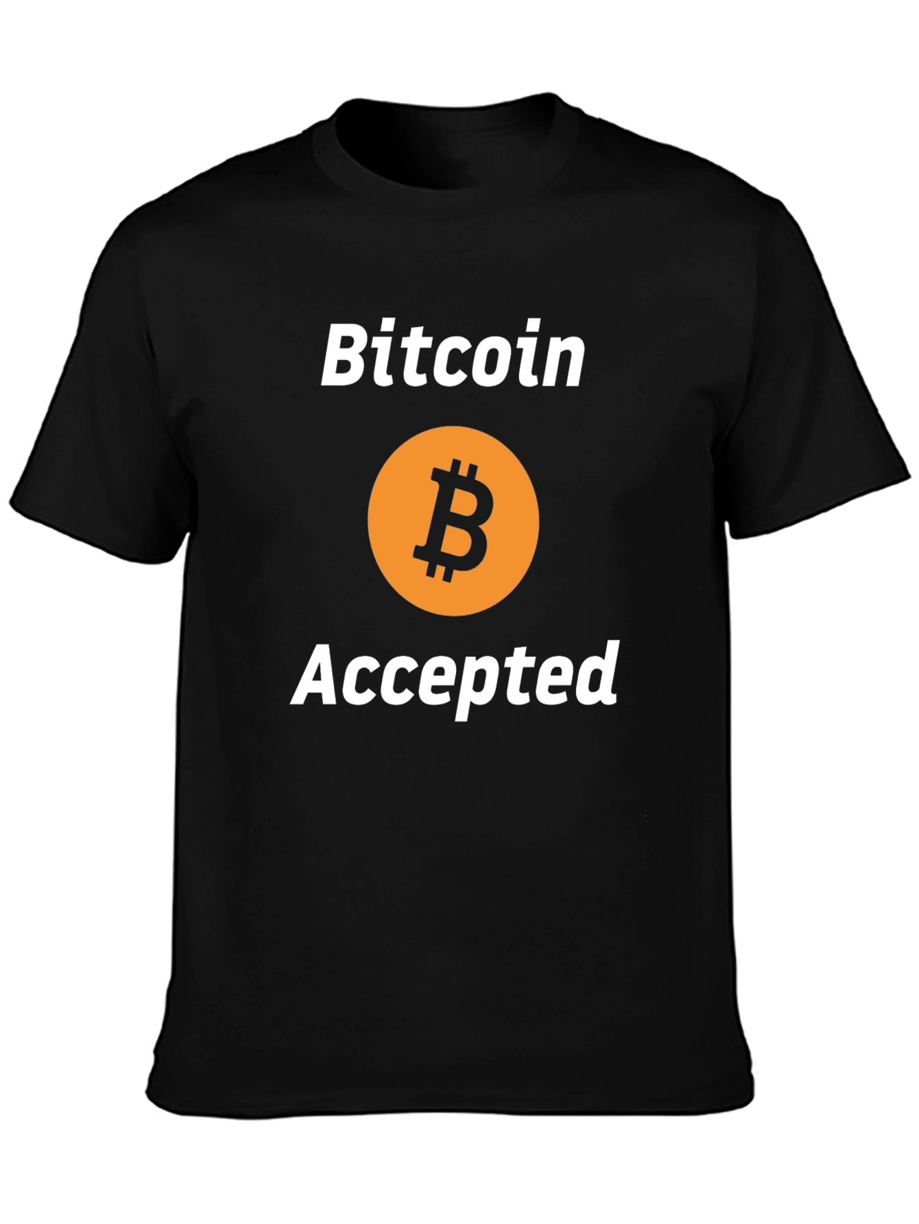 Bitcoin Accepted Black T-Shirt