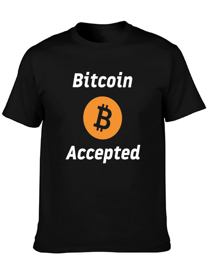 Bitcoin Accepted Black T-Shirt