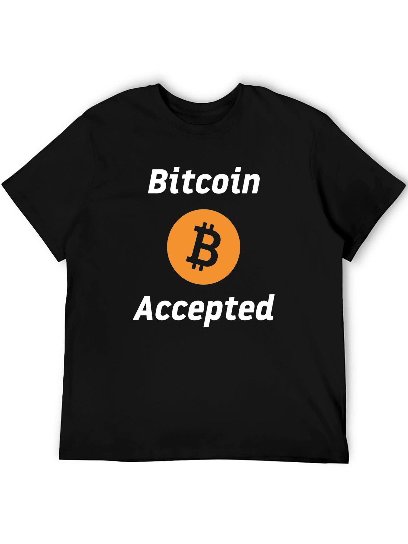 Bitcoin Accepted Black T-Shirt