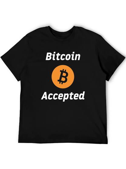 Bitcoin Accepted Black T-Shirt
