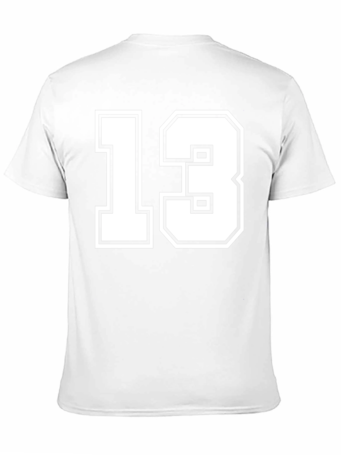 Lucky Number 13 Graphic Tee - Black Cotton T-Shirt