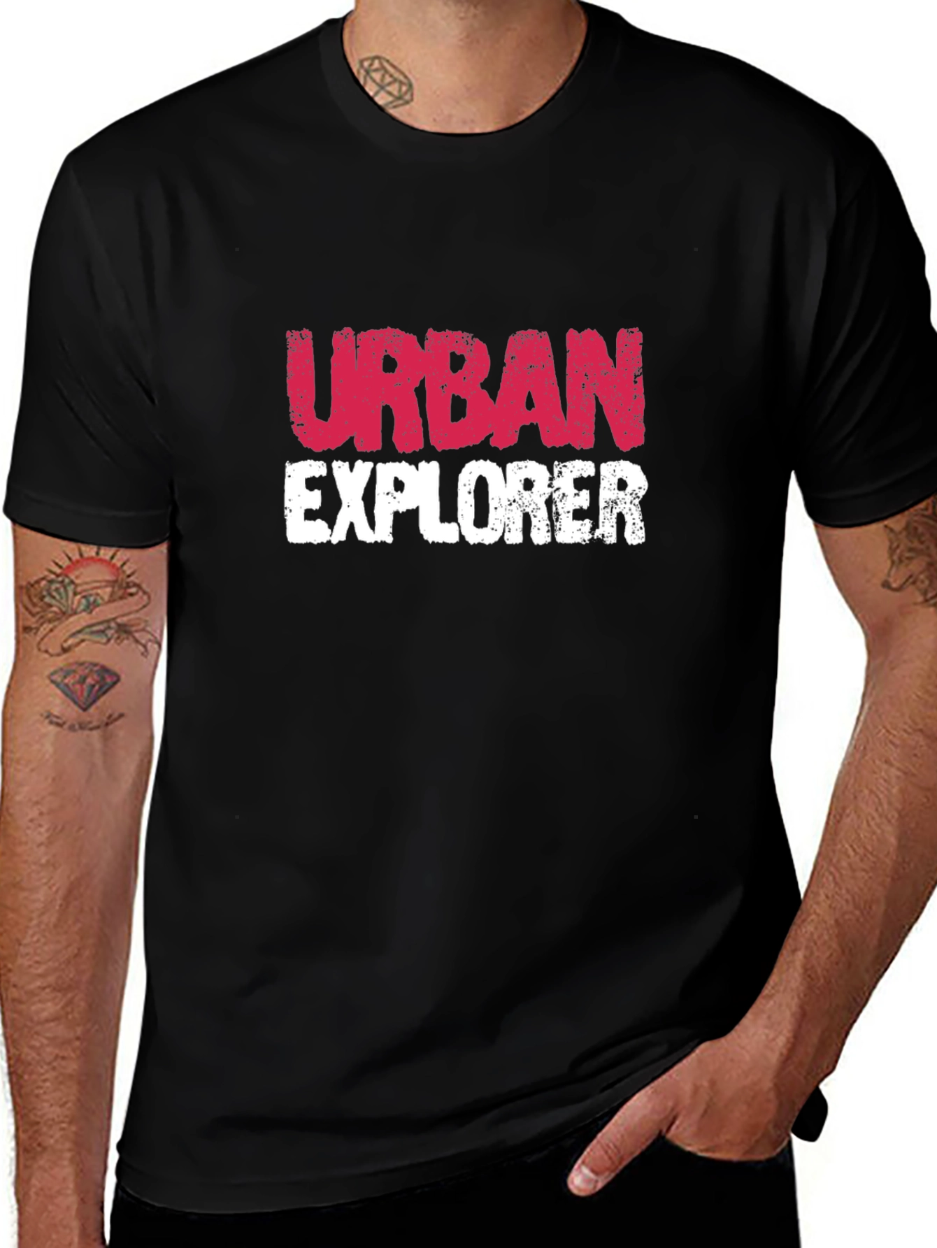 Urban Explorer Graphic T-Shirt - Black