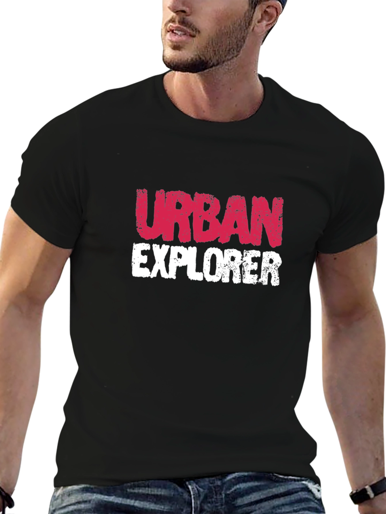 Urban Explorer Graphic T-Shirt - Black
