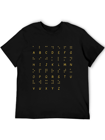 Braille Alphabet T-Shirt - Tactile Learning Tee