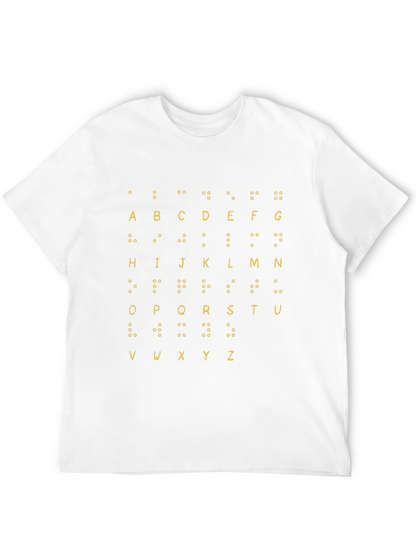 Braille Alphabet T-Shirt - Tactile Learning Tee