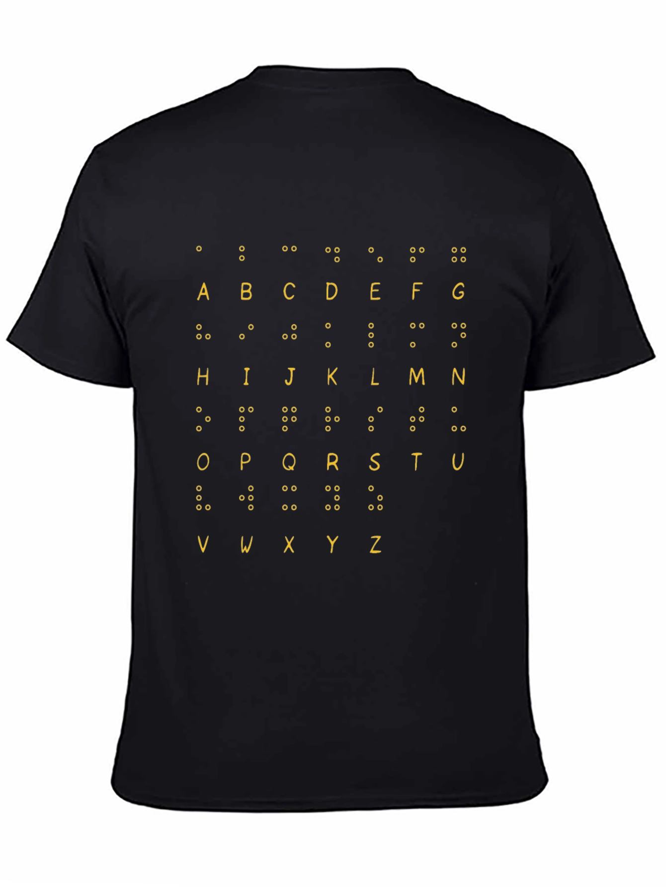 Braille Alphabet T-Shirt - Tactile Learning Tee