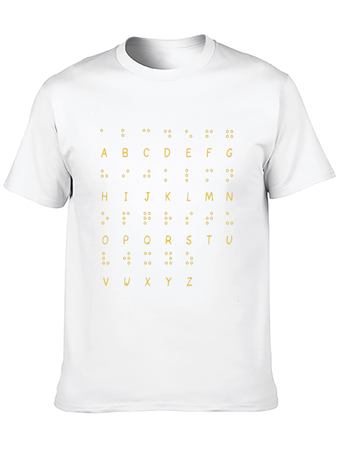 Braille Alphabet T-Shirt - Tactile Learning Tee