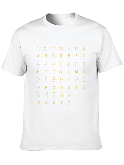 Braille Alphabet T-Shirt - Tactile Learning Tee