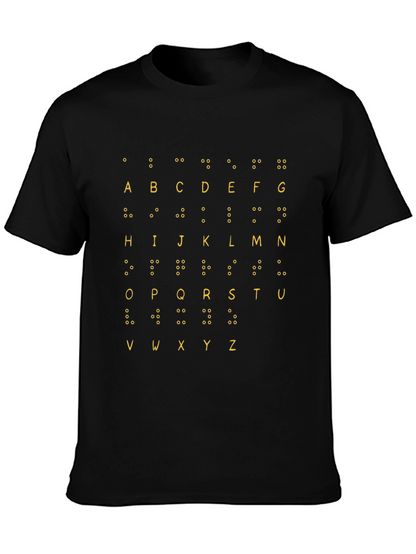 Braille Alphabet T-Shirt - Tactile Learning Tee