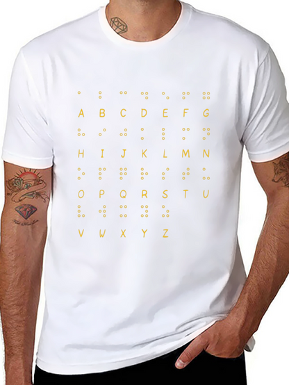 Braille Alphabet T-Shirt - Tactile Learning Tee