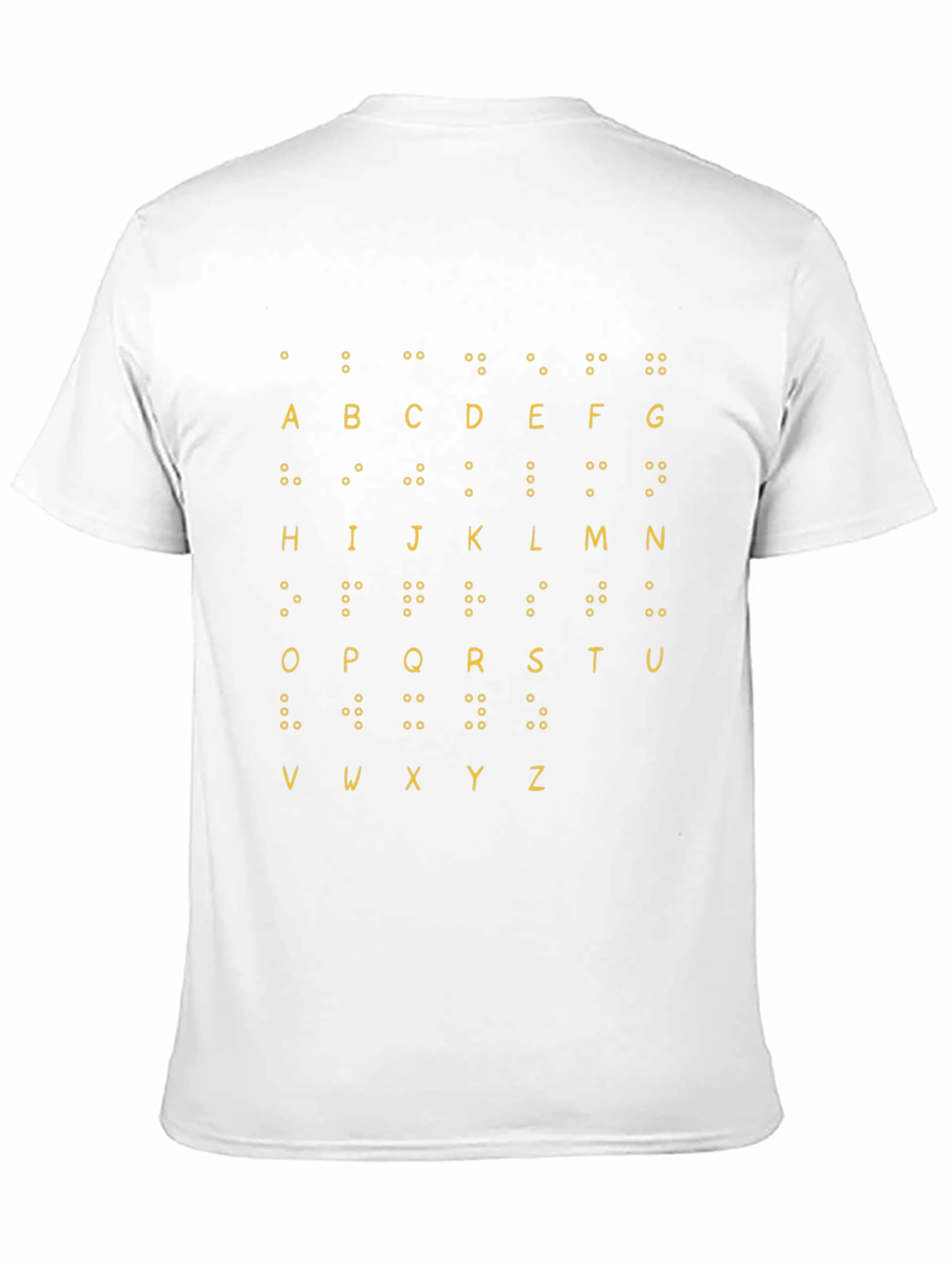Braille Alphabet T-Shirt - Tactile Learning Tee