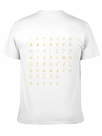 Braille Alphabet T-Shirt - Tactile Learning Tee