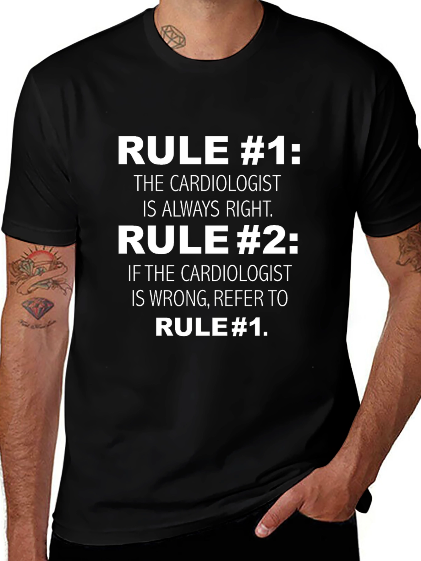 Cardiologist Rules Graphic T-Shirt