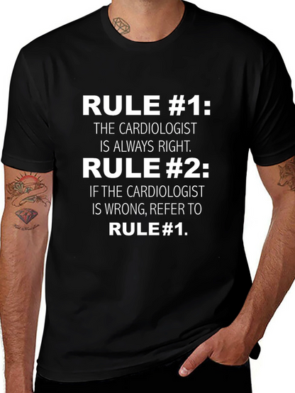 Cardiologist Rules Graphic T-Shirt