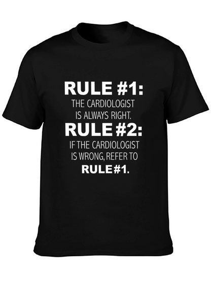 Cardiologist Rules Graphic T-Shirt
