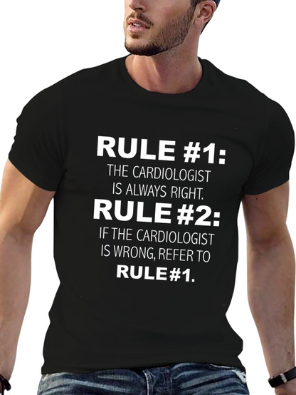 Cardiologist Rules Graphic T-Shirt